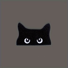 S 75781 Black Cat Down Jacket Patch ��؈��q���N �羳�W����