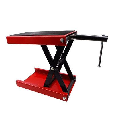 Manual hydraulic motorcycle lifting bracket widened rubber surface tram repair lift lifting platform lifting frame (Avtomobil fırlanan platformaları) - widened-rubber-section