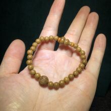 精品老料六道木6mm素圈精雕刻葫芦六字真言手串佛珠手链女士款