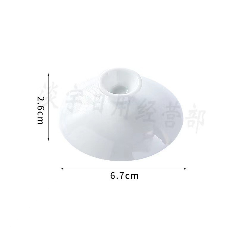 盖碗盖子大号高白陶瓷茶盖玲珑盖碗茶具单三才茶碗零配功夫茶盖|undefined