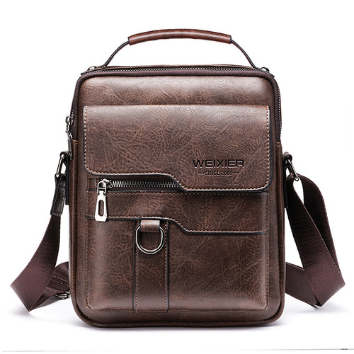 Men's Crossbody Bag High-End Men's Single Shoulder Bag Retro Business Backpack Men's Bag Casual Crossbody Bag Single Shoulder Bag