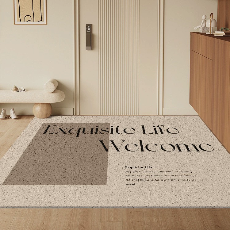 Простой напольный коврик с проволочной петлей для входной двери для дома, легко режется и ухаживает, коврик для ног для очистки от грязи и грязи для входа.