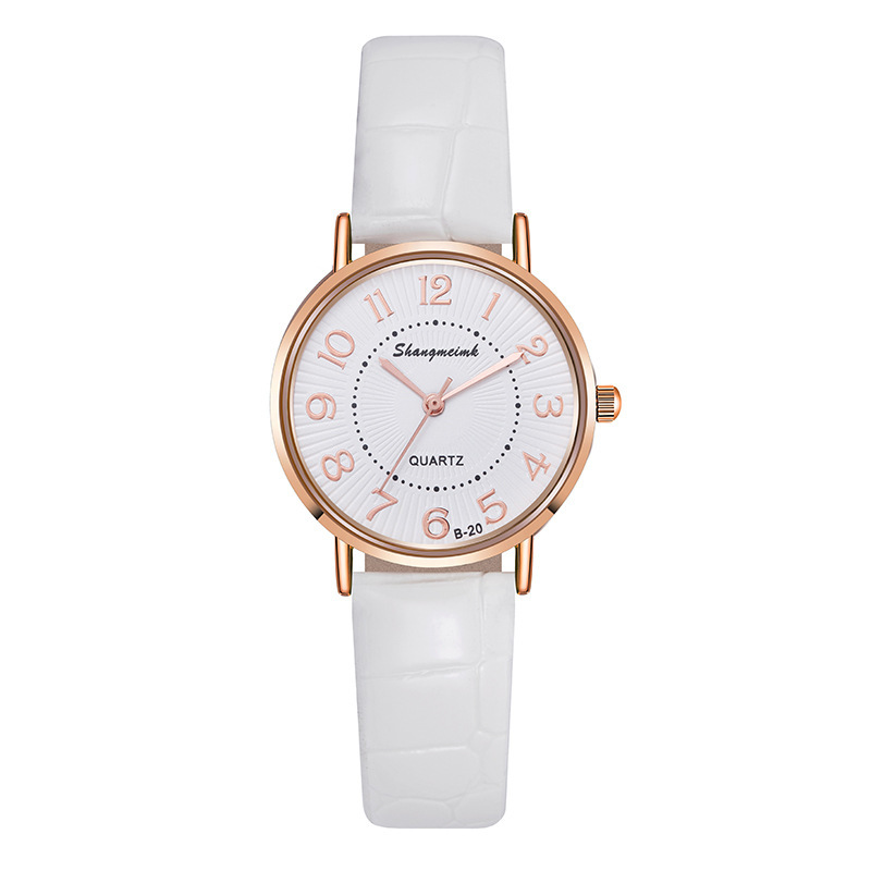 Vollautomatische neue wasserdichte Quarzuhr mit einfachem Gürtel, nicht mechanisch, für Damen_voghion.com