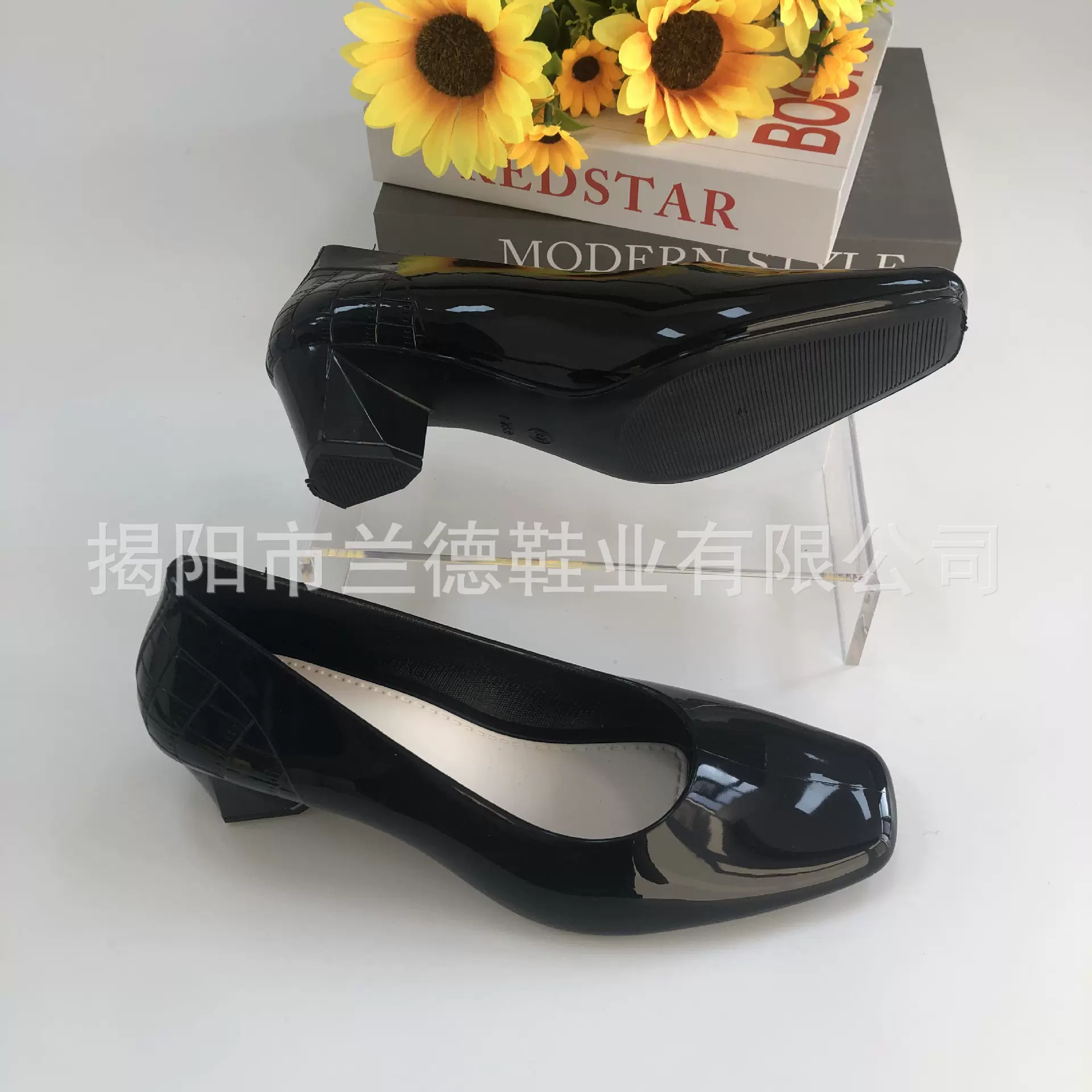 高跟黑鞋女凉鞋方头浅口时尚正装单鞋防滑外穿跨境女士春秋鞋批发