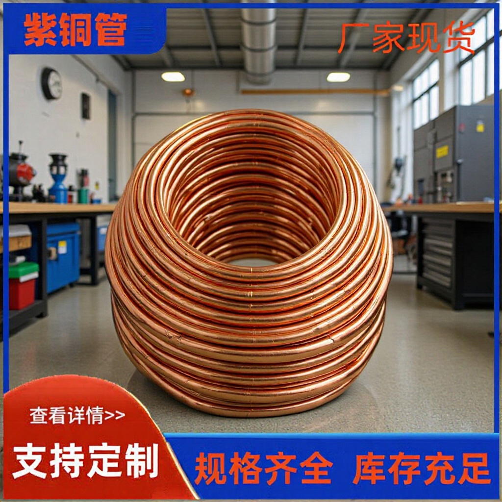 铜管12*1.5现货12.7冷媒铜管8*1盘空调6×1 紫铜管纯铜