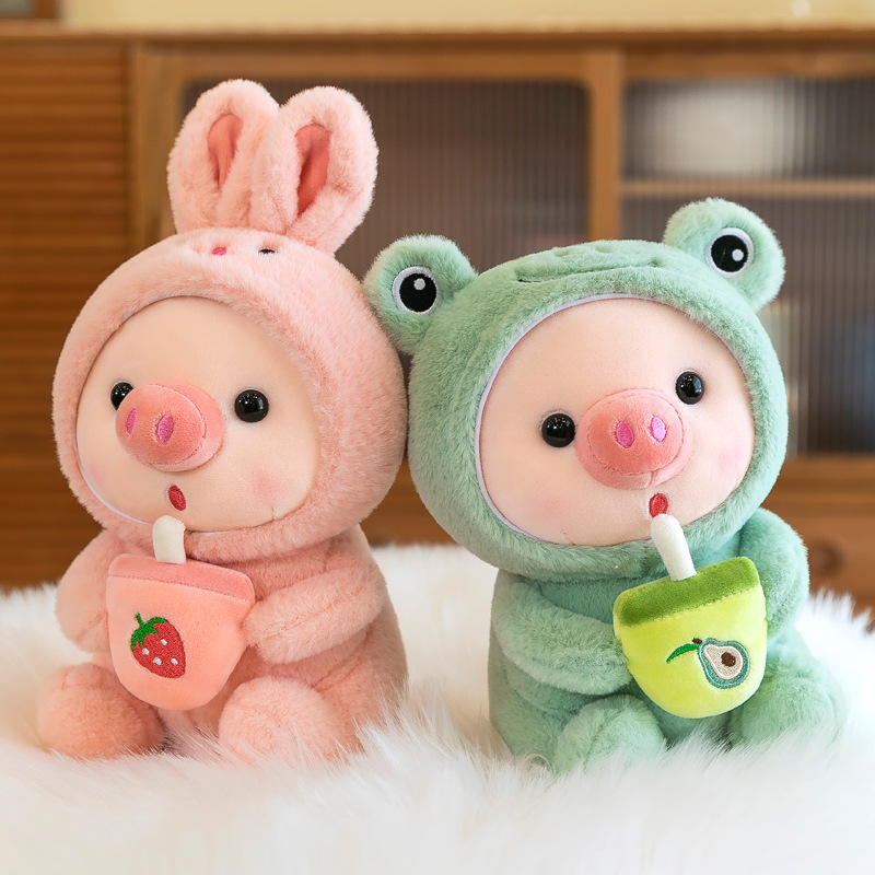Milk tea pig doll cute rabbit doll boutique doll machine doll cute rabbit doll wholesale