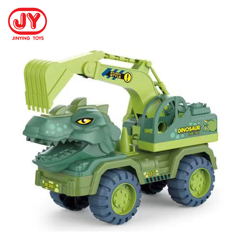 Modelo de dinosaurio de simulación vehículo de ingeniería deslizante para niños vehículo de ingeniería de playa coche de juguete para niños y niñas juguete interactivo