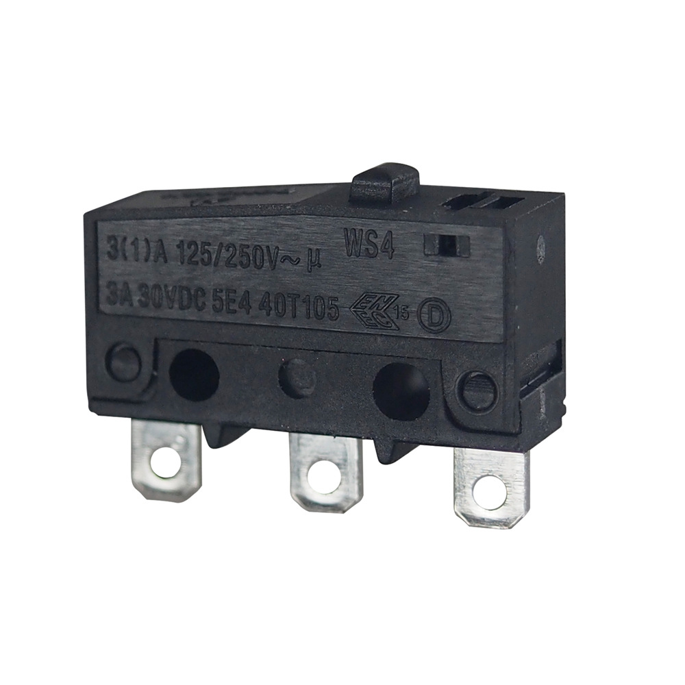 WS4 插线路板防水开关 IP67防水等级超小型防水微动开关共享单车
