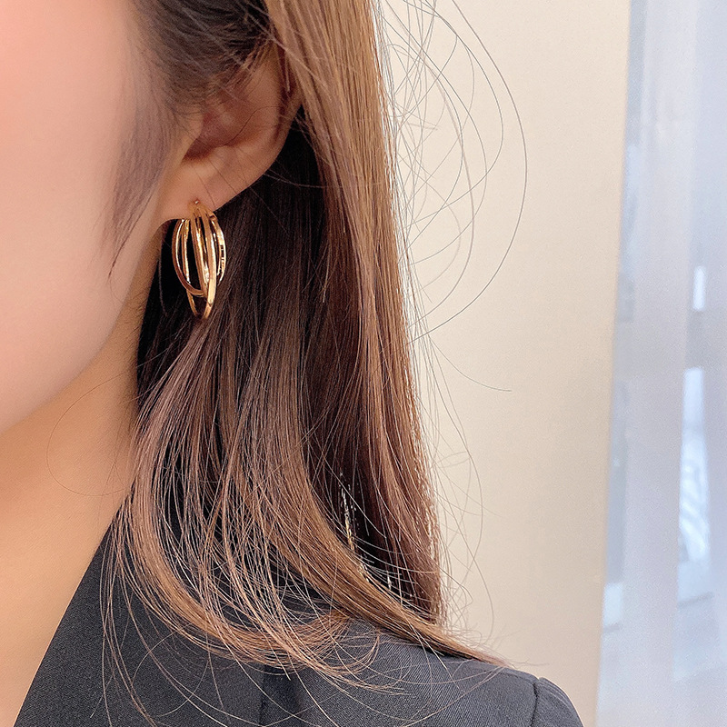 1 Pair Fashion Geometric Metal Plating Women's Ear Studs display picture 1