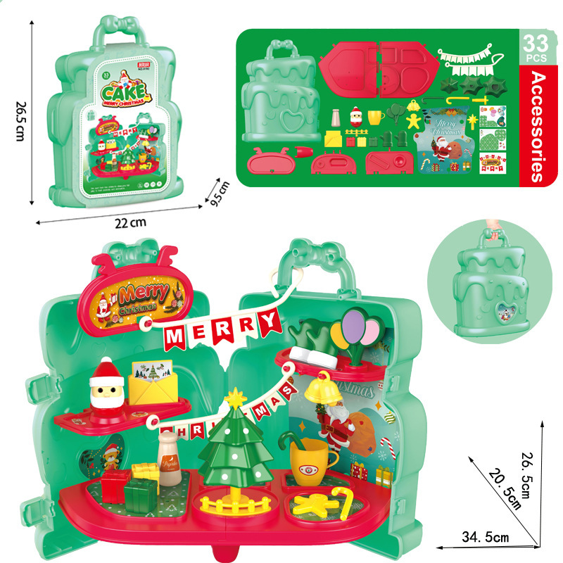 Los niños transfronterizos de simulación de supermercado herramientas de cocina para mascotas lavavajillas traje pastel vestidor jugar casa caja de almacenamiento Juguetes