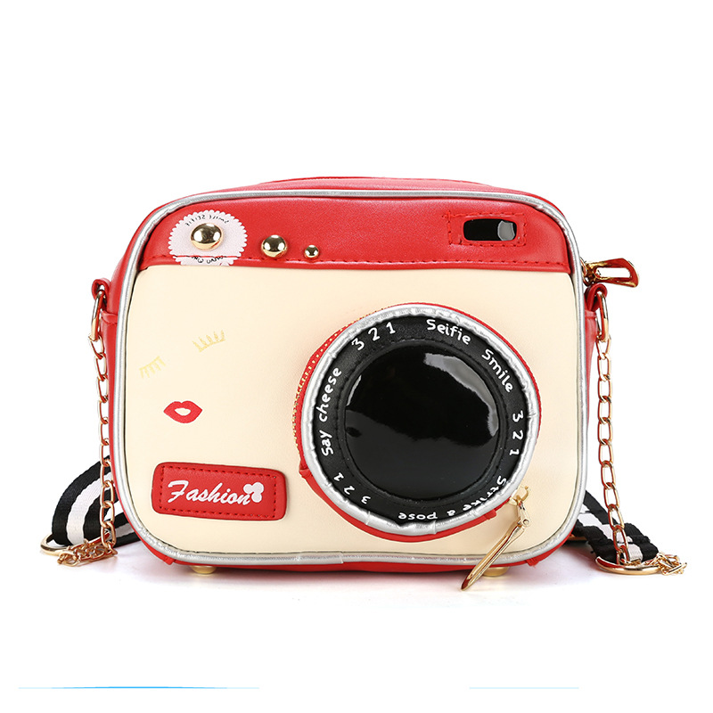 554g Weight Polyester Lining Material Zipper Closure Type Single Shoulder Strap Strap Type Camera Bag Bags Type Casual, Daily Occasion Polyester Material Geometric Pattern All Seasons Season Unisex Gender Cute Style Square Shape Pink, Red, Black Color Medium Size Unisex Medium Geometric Square Zipper Camera Bag 19