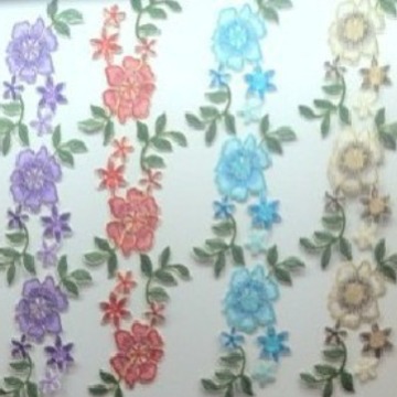 刺绣牡丹补丁贴花边樱花布贴秧歌服绣花贴民族舞熨烫贴花边辅料