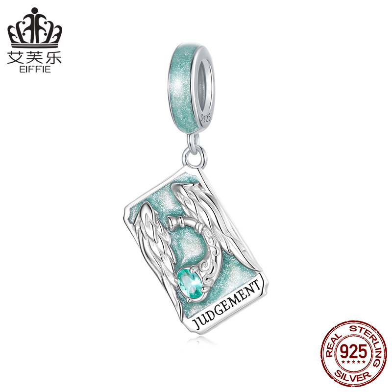 Aifle 人気の神秘的なタロットペンダント diy ブレスレットビーズ s925 スターリングシルバールースビーズジュエリーアクセサリー卸売