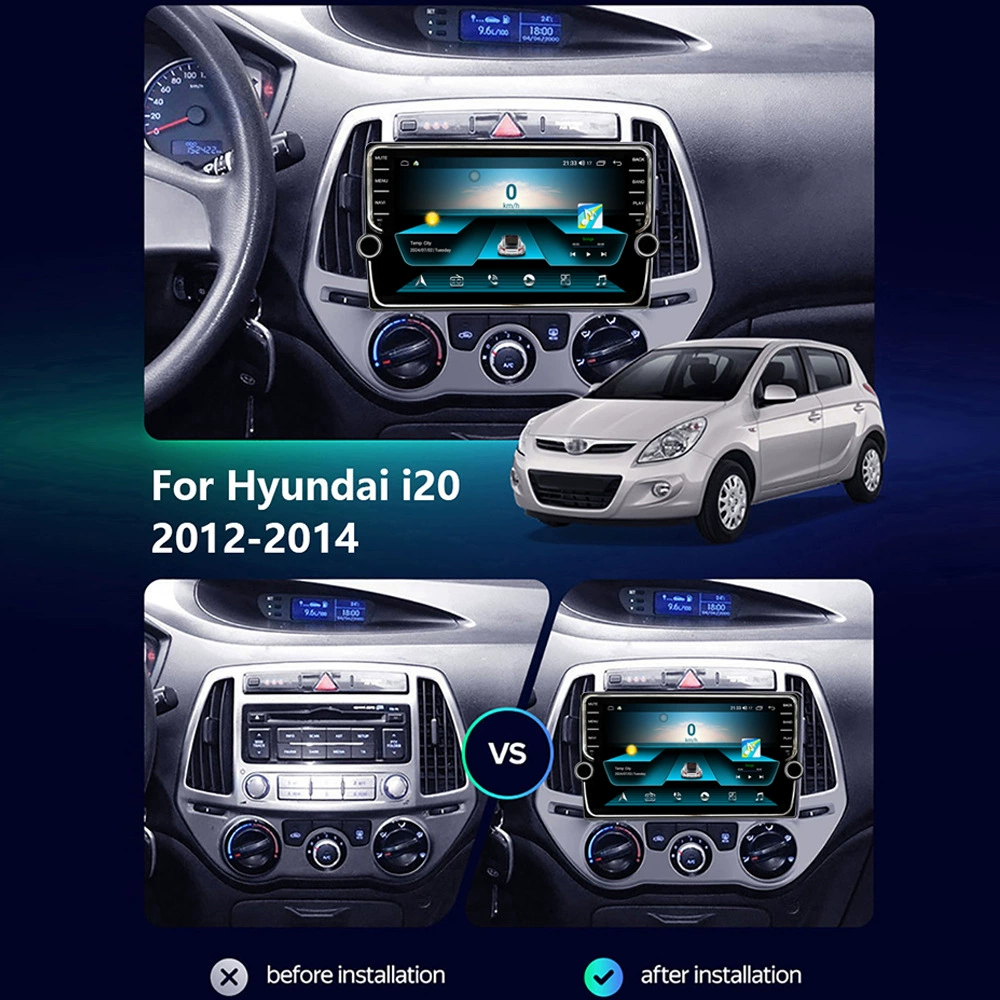 Кросс-бордерный набор для Fu Hyundai I20 2012-2014 Android большой экран крутящий механизм CarPlay навигация