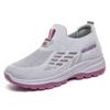 Breathable walking shoes for mother, trend of season, suitable for import, wholesale, soft sole, for middle age