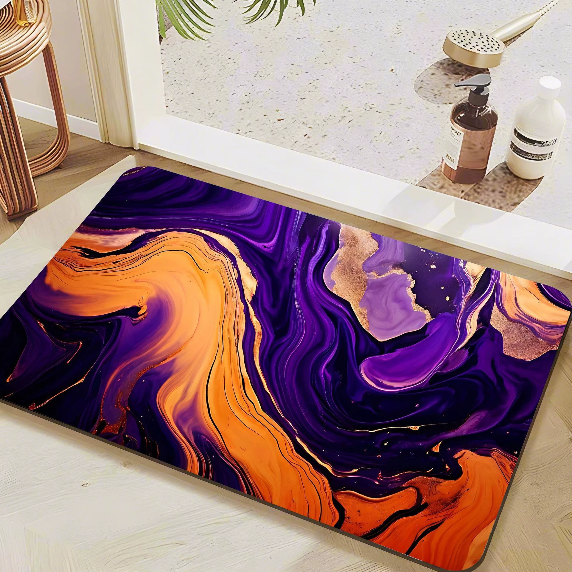 Трансграничное звездное мягкое диатомовое грязевое коврик для ванной всасывающий коврик для пола коврик для кухни Дверь ванной комнаты нескользящий и устойчивый к грязи