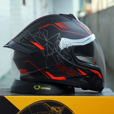 Motosiklet kaskı (dəbilqə) – Anti-Fog Open Face Helmet Full - thousands-of-threads-day-and-night-universal-aurora-lenses-transparent-lenses-anti-fog-stickers-ice-sleeves-cycling-face-mask-m