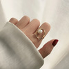 Tide, retro one size universal ring, Japanese and Korean, European style, internet celebrity, simple and elegant design