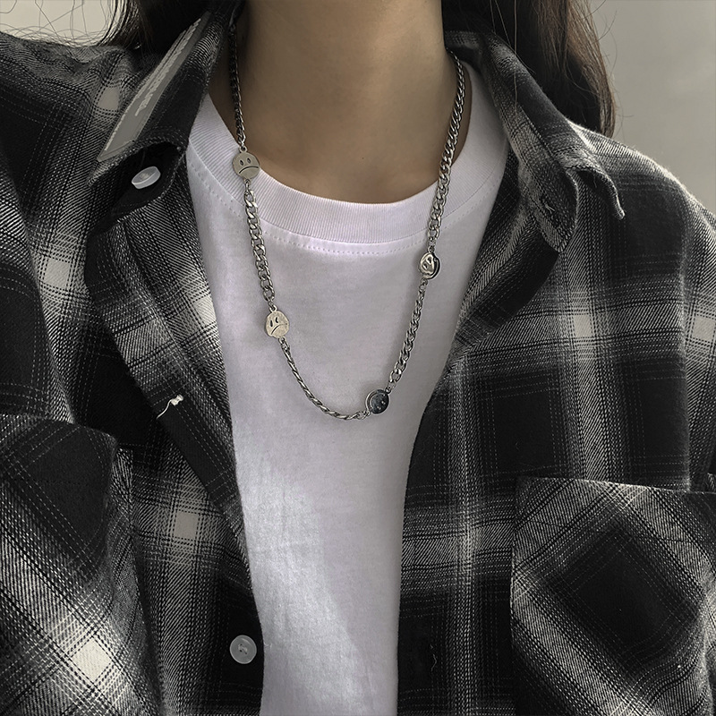 Fashion Heart Shape Titanium Steel Plating Necklace 1 Piece