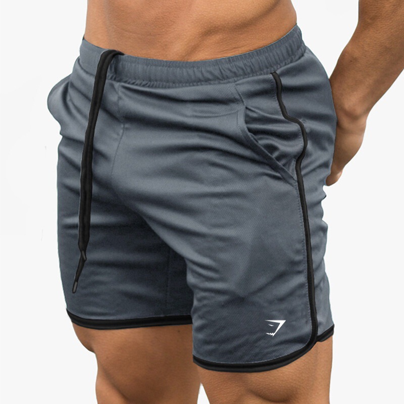 Cross-border Muscle Fitness Men's Sports Shorts Thin Mesh Quick-drying Pants Casual Running Breathable Shorts Men's Shorts