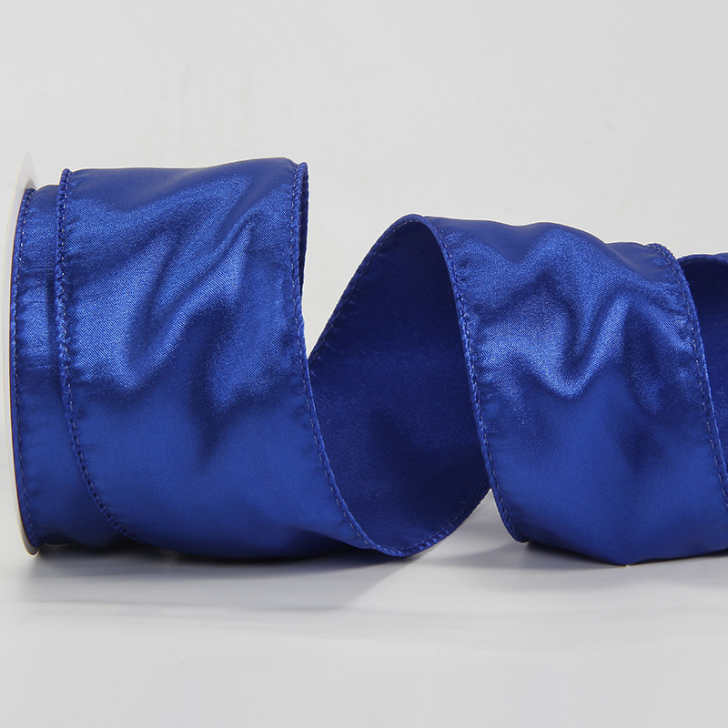 Satín transfronterizo con coronas de flores y arcos decoraciones navideñas cintas engrosadas fabricantes al por mayor