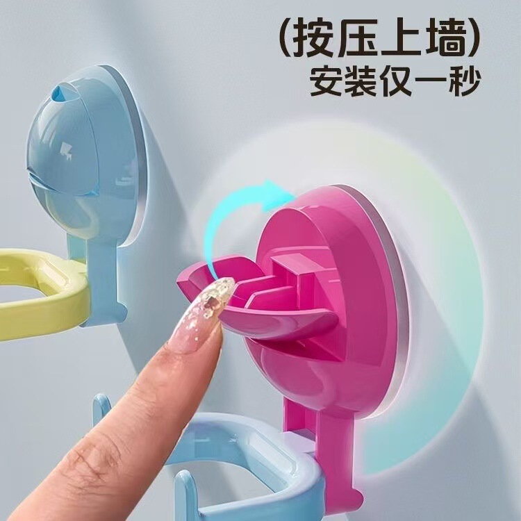 多巴胺双头吸盘挂钩免打孔强力承重粘钩厨房浴室挂洗脸巾卫生抽纸|undefined