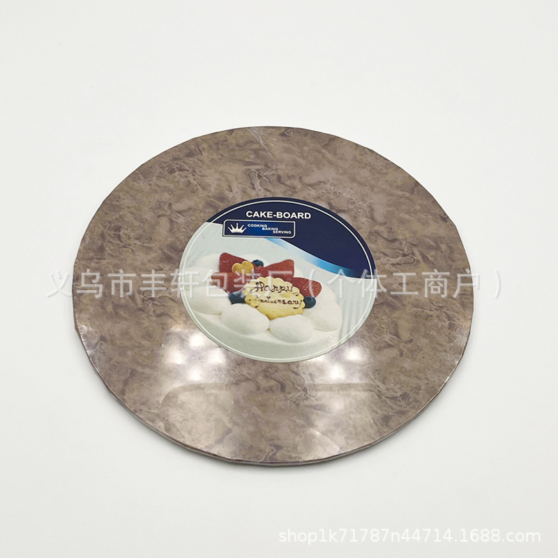 Fábrica directa de platino oro negro densidad placa de pastel base base de pastel de borde almohadilla de madera dura almohadilla de pastel