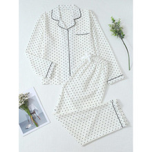 Q 43652 Crepe cardigan home wear set 秲������Ҿӷ���װ