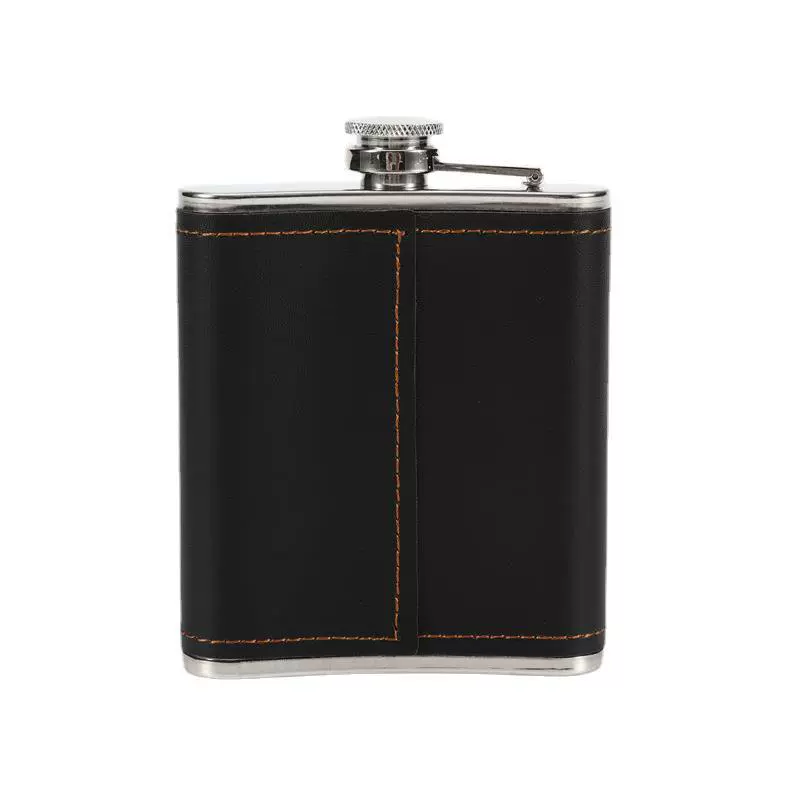 Handheld metal pocket flask stainless steel, 7 ounces, increased thickness