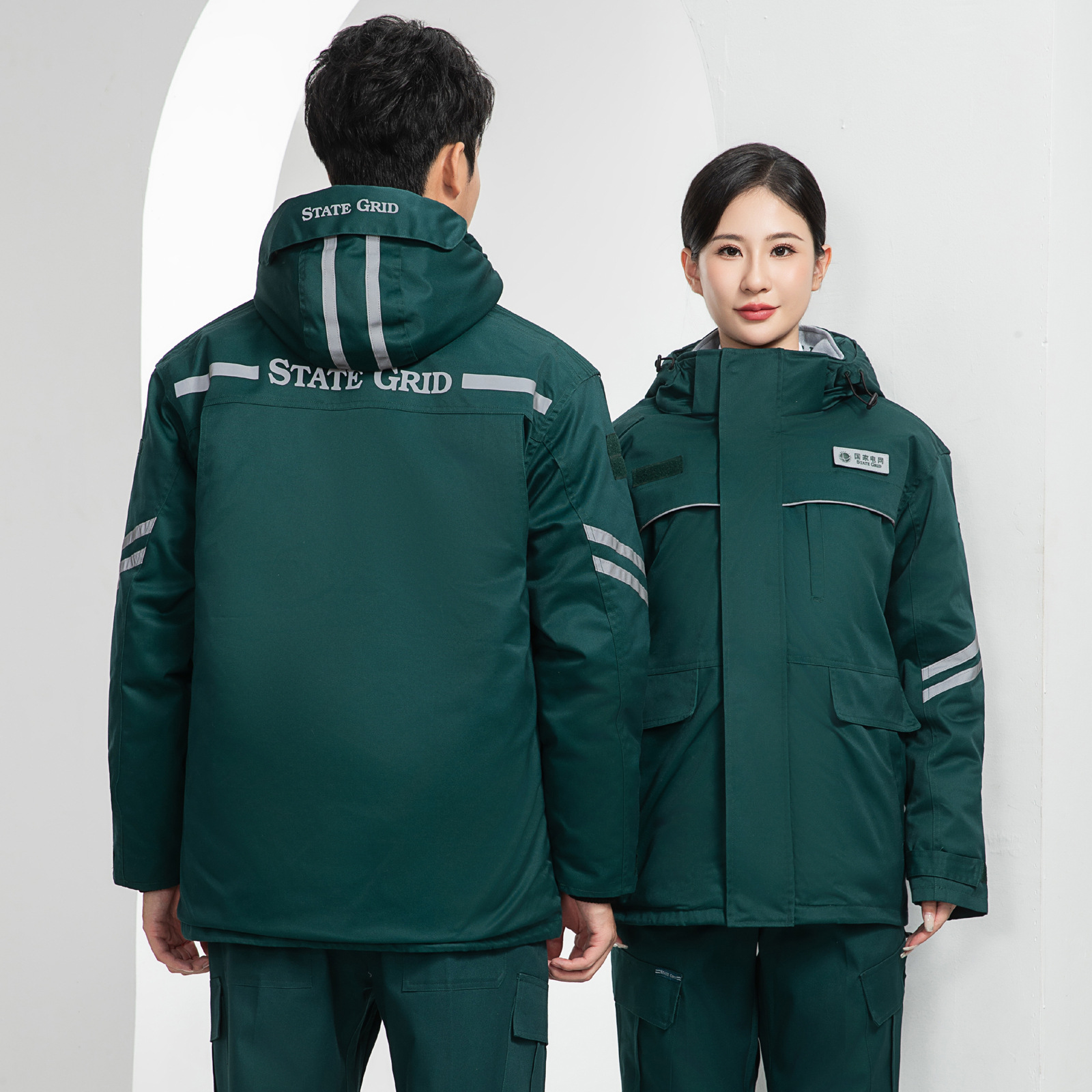 Personalizado nuevo invierno antiestático protección laboral ropa de trabajo eléctrica eléctrica red eléctrica nacional ropa de trabajo ropa de algodón