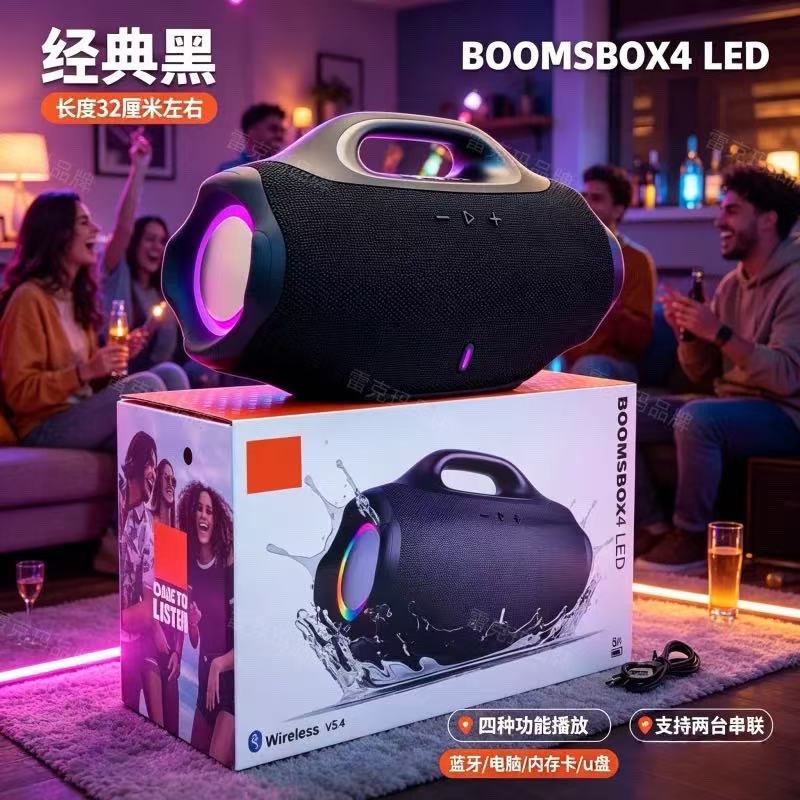 New Cross-border Model War God 4 Heavy Bass Boombox 4led Wireless...