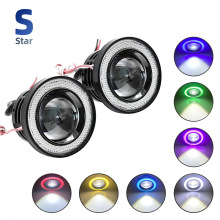 厂家直销汽车led透镜雾灯64mm天使眼光圈cob日行灯改装鱼眼灯