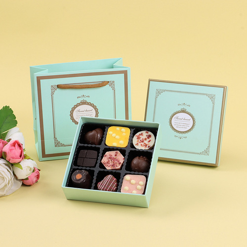Afternoon tea gift box, chocolate packaging box, wholesale rose tea packaging box, Chinese Valentine's Day gift box