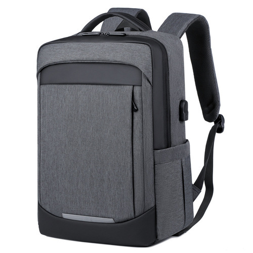 新款商务双肩包男款防水电脑背包学生多功能书包大学生旅行背包