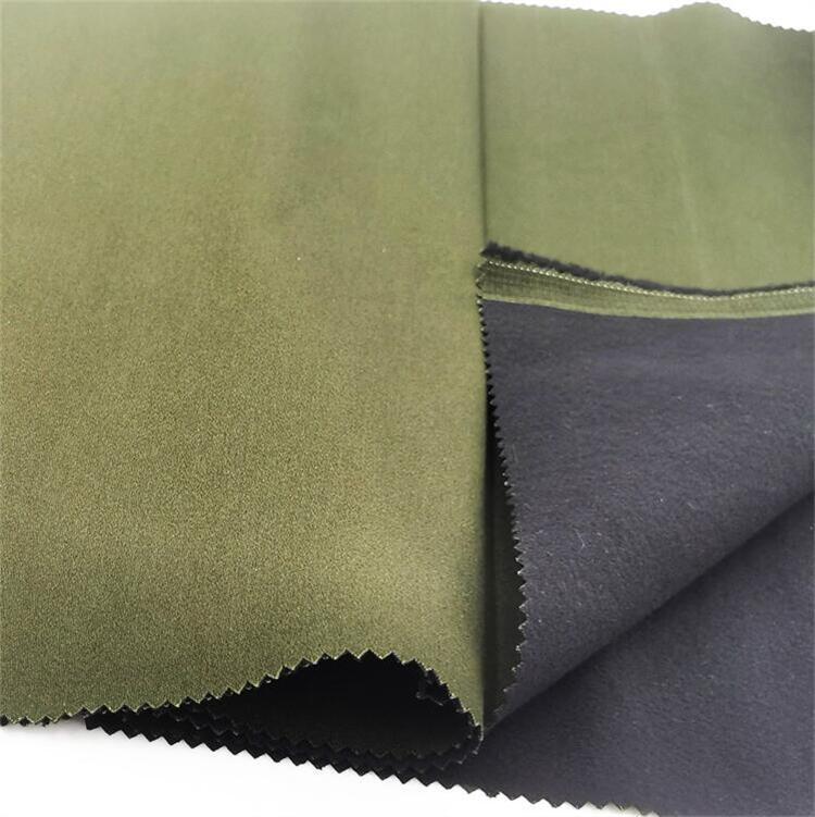 Tejido elástico de algodón suave y grueso, algodón de otoño y invierno, tela de terciaria de alta elasticidad, tela de algodón de abrigo de color sólido