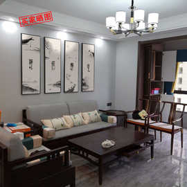 GZ6M新中式壁画 中式图片照片海报装饰画 个人来图定 制客厅婚纱