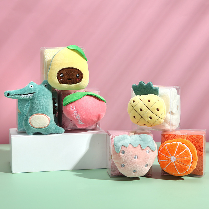 New Baby Full Moon Wedding Gift Hand Towel Kidsren's Towel Crocodile Strawberry Dry Hand Towel Souvenir Wholesale