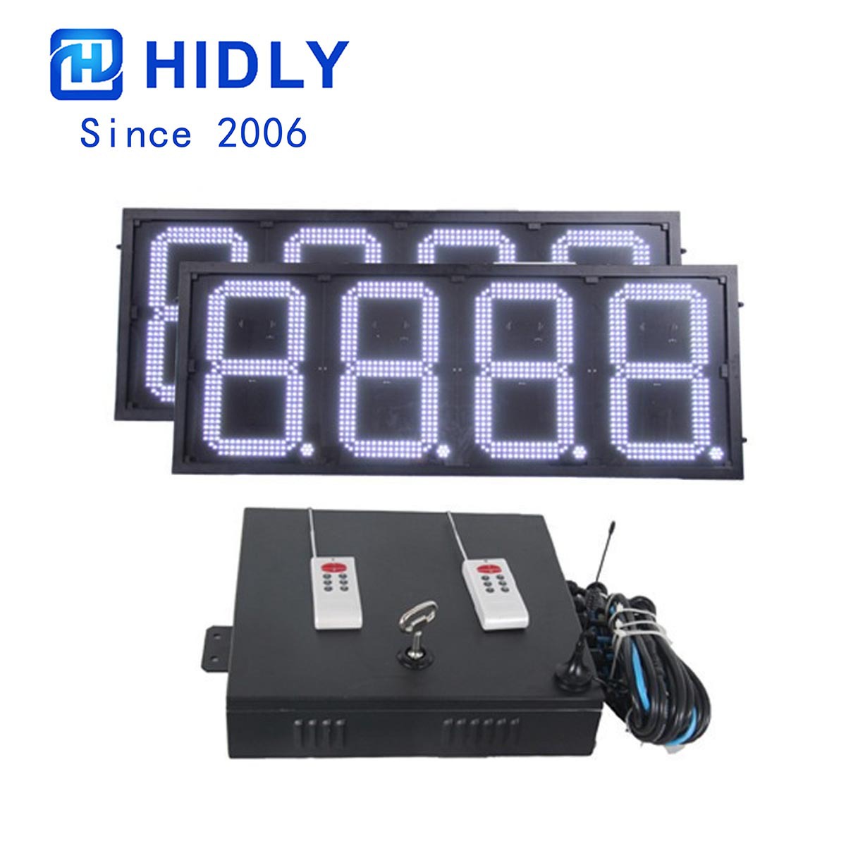 山东烟台16寸油价牌高亮无线遥控16寸油价显示屏厂家