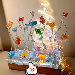 小紅書同金氷海洋金魚手作りdiy創意プレゼント制作童真高顔値寝室置物