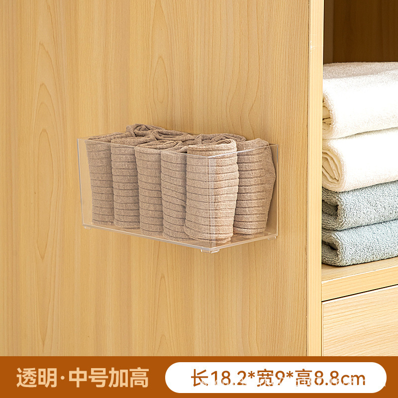 下着収納ケース家庭用肌着収納ケース壁掛け下着ケース靴下収納神器掛け|undefined