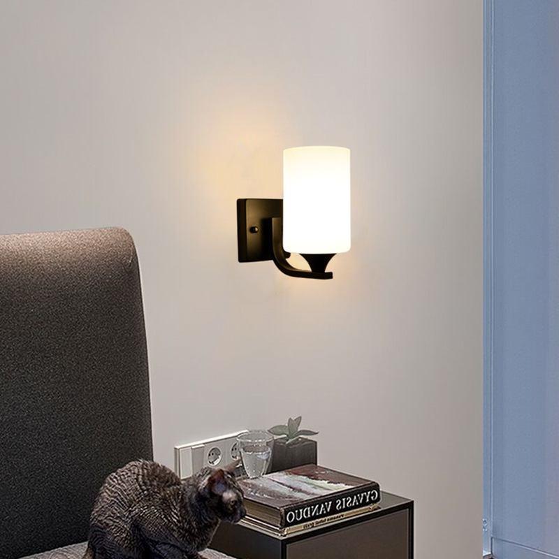 Luz de cabecera de cama dormitorio pared escalera lámpara de pared pasillo estilo americano simple sala de estar moderna led cabecera de cama caminar