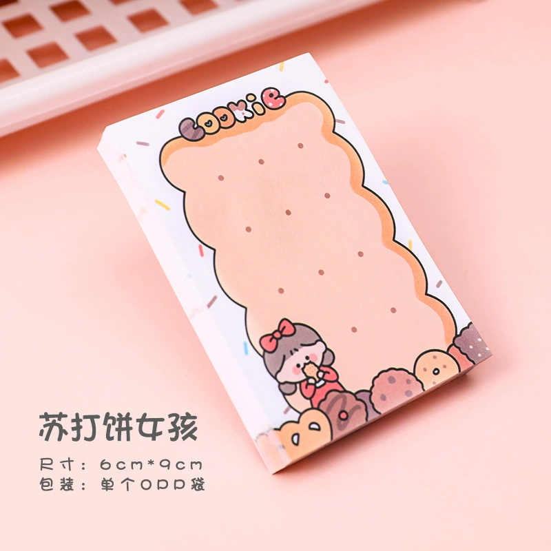Девушка из мультфильма «Дуду» удобна для вдохновения в S Girls' Heart Memo Note Note N раз, чтобы разместить еду на вынос и подписать бумагу