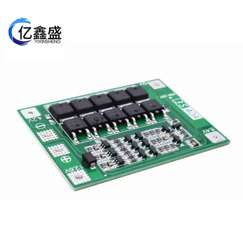 3-Cell 11.1V / 12.6V 18650 Lithium Battery Protection Board with Balancing, Supports Drill Startup, 40A Current