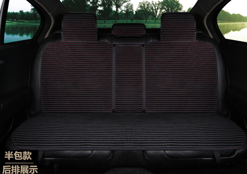 Suitable for all-season use, car seat covers, linen seat cushions, semi-enclosed seat pads, non-slip, full-coverage, health-promoting buckwheat shell for summer