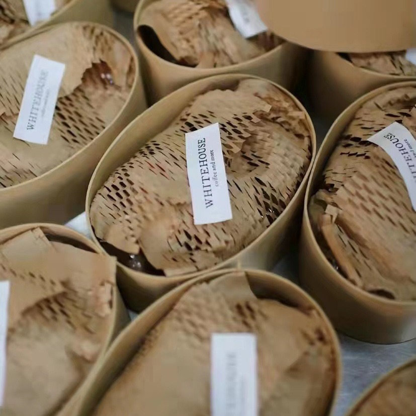 牛皮纸蜂窝纸蜂巢纸可降解环保纸缓冲打包材料花束礼物礼品包装纸