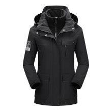 Pareja chaqueta hombres y mujeres tres en uno forro polar desmontable a prueba de viento impermeable chaqueta de alpinismo al por mayor