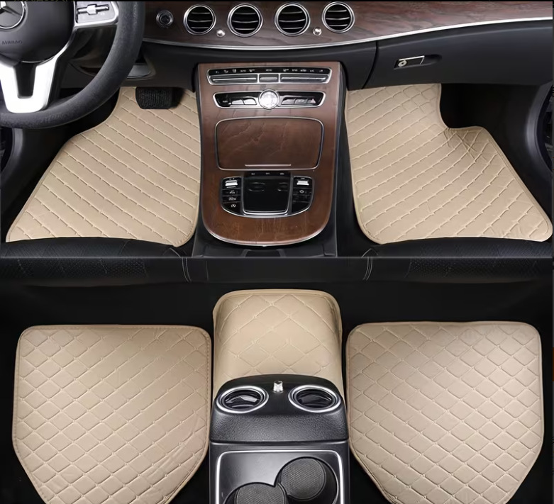 Cross-border Amazon universal car floor mats, waterproof leather version, wholesale and dropshipping from cross-border manufacturers, foreign trade PVC labeling