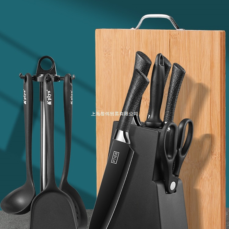 苏宁刀具厨房用品菜刀菜板套装全套家用辅食切片刀砍骨刀组合1789