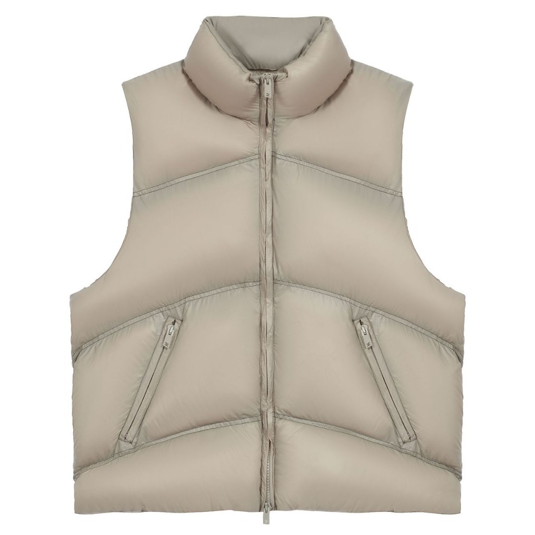 Marca de moda transfronteriza REPRESENT High Street otoño e invierno abrigo de pan de color sólido Chaleco con cremallera suelta abrigo casual