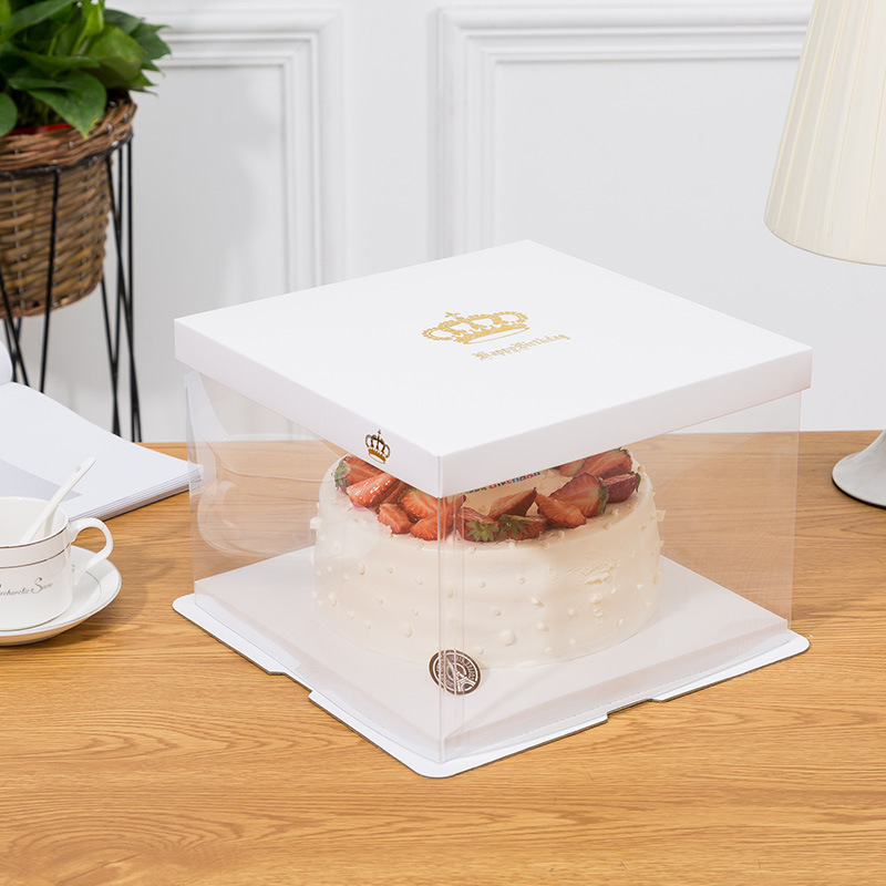 Caja de pastel de cumpleaños totalmente transparente caja de regalo caja de regalo caja transparente caja de regalo de graduación de baloncesto caja de regalo caja de regalo